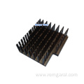 anodized aluminum extruded forced convection heat sink